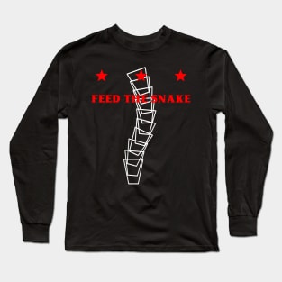 feed the snake (white) Long Sleeve T-Shirt